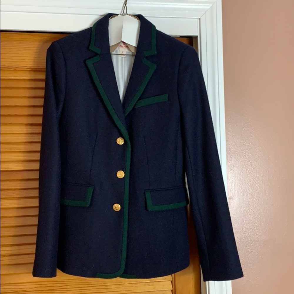 Brooks Brothers Navy & Green Blazer